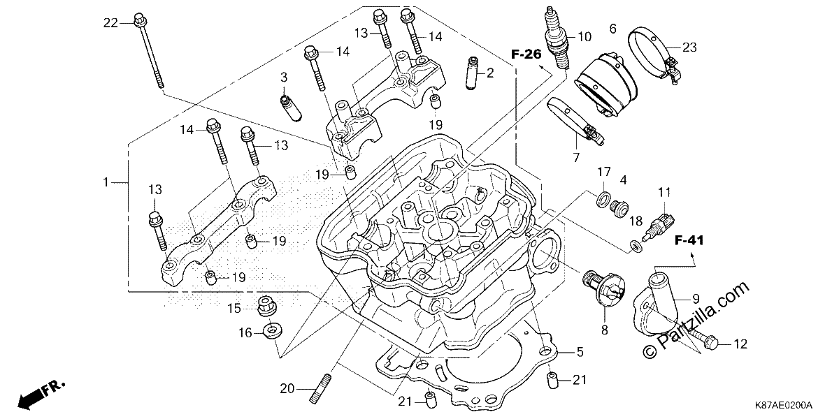 Diagrama de CYLINDER HEAD