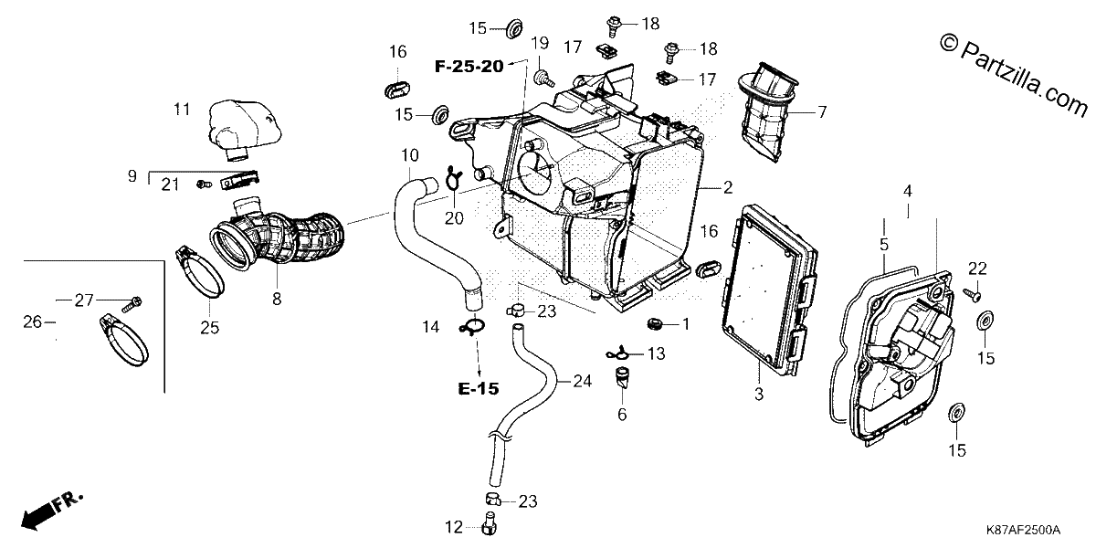 Diagrama de AIR CLEANER