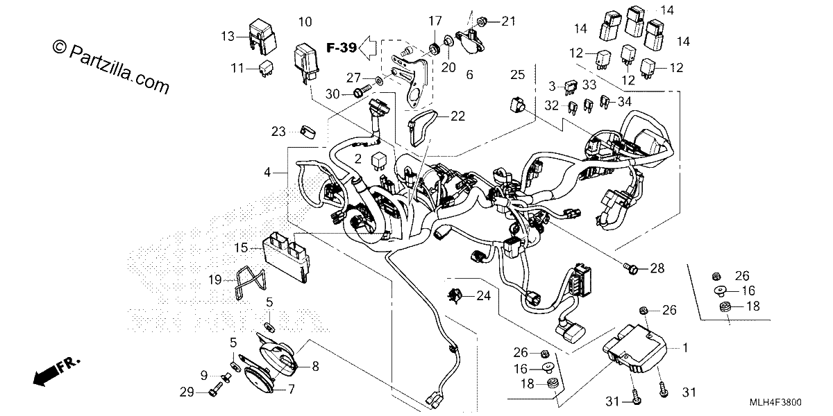 Diagrama de WIRE HARNESS