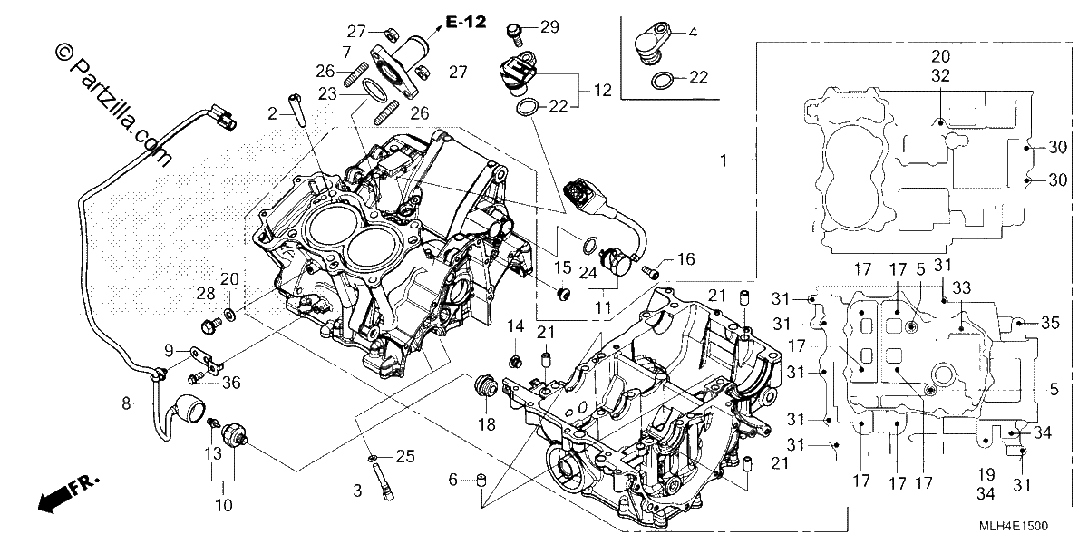 Diagrama de CRANKCASE