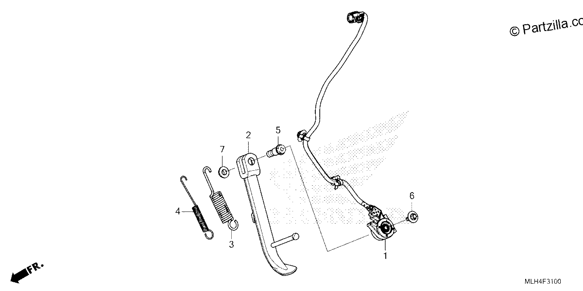 Diagrama de SIDE STAND