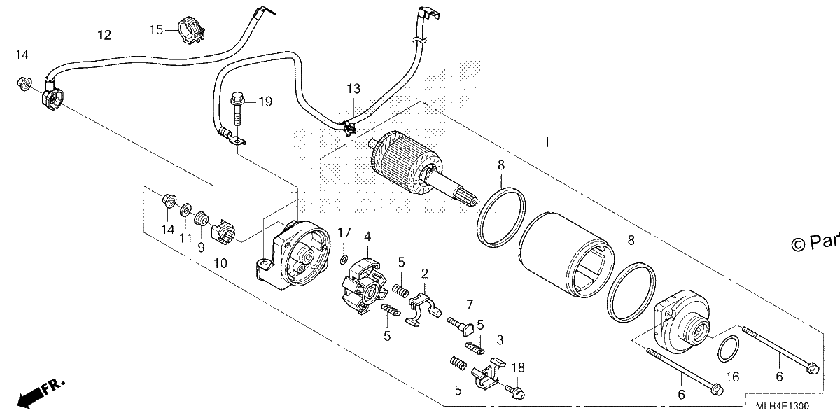 Diagrama de STARTER MOTOR