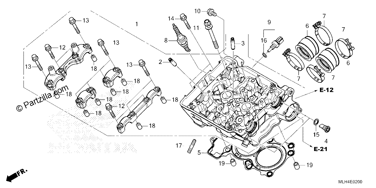 Diagrama de CYLINDER HEAD