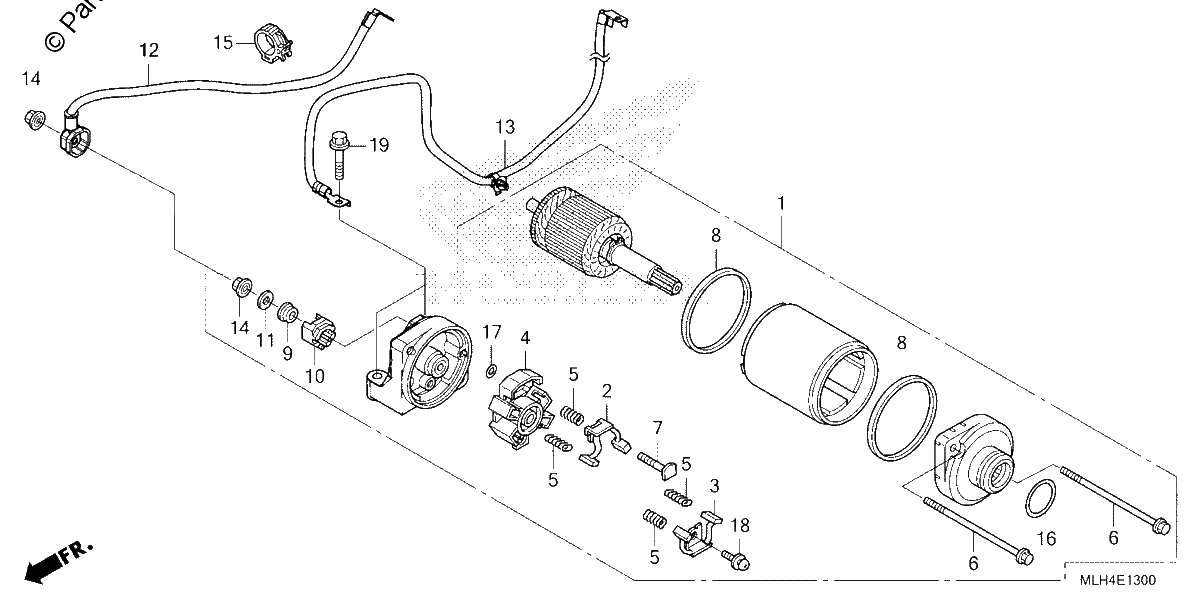 Diagrama de STARTER MOTOR