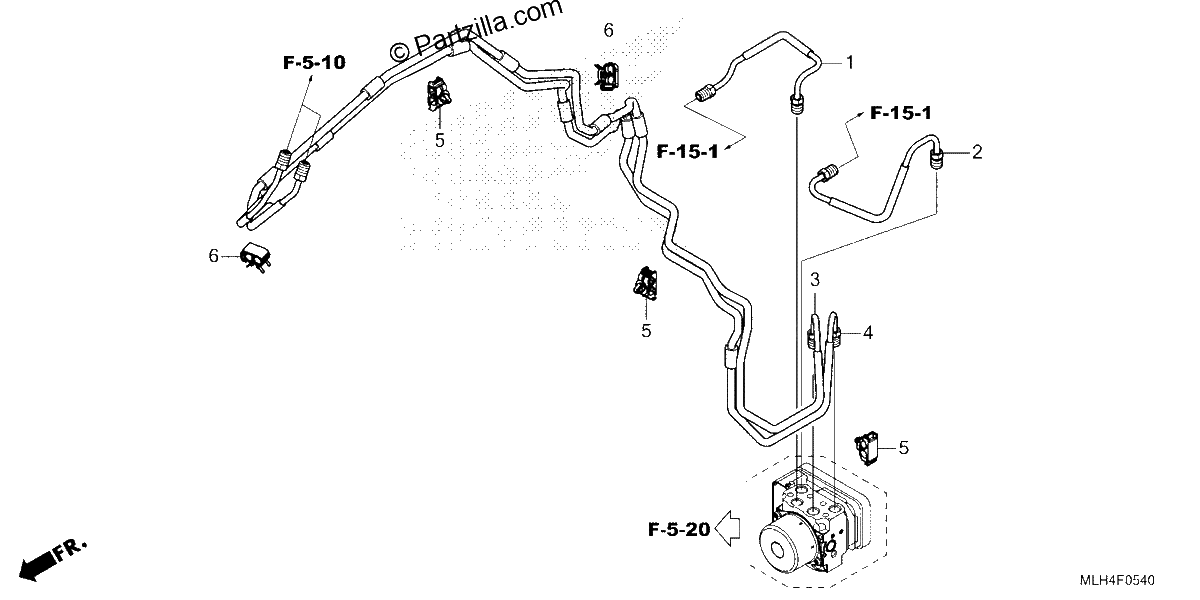 Diagrama de BRAKE PIPE
