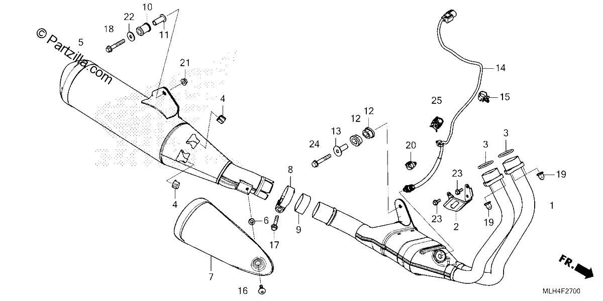 Diagrama de EXHAUST MUFFLER