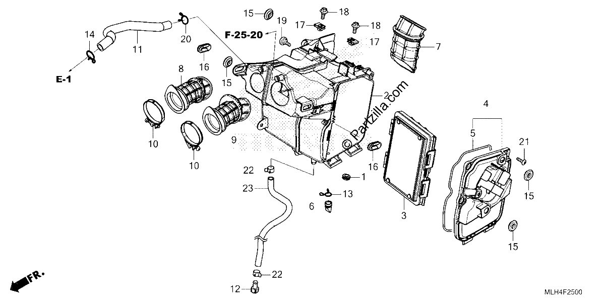 Diagrama de AIR CLEANER