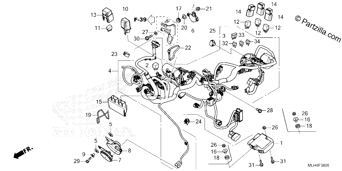 Diagrama de WIRE HARNESS