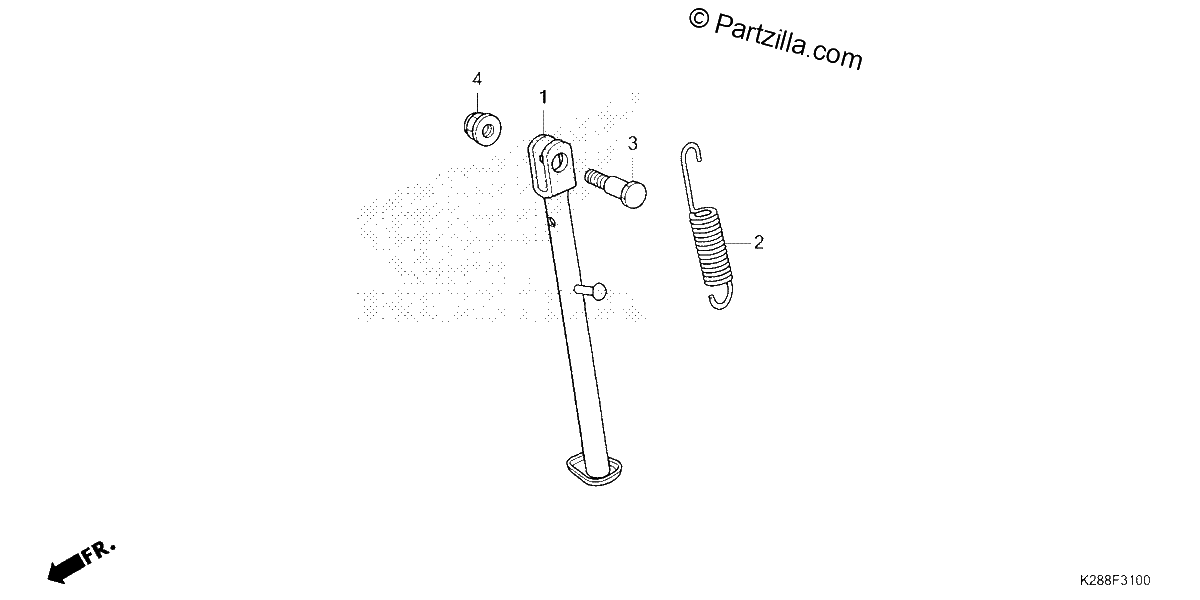 Diagrama de SIDE STAND