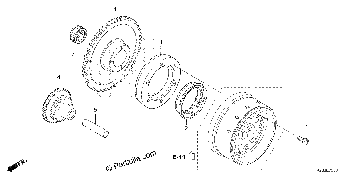Diagrama de STARTING CLUTCH