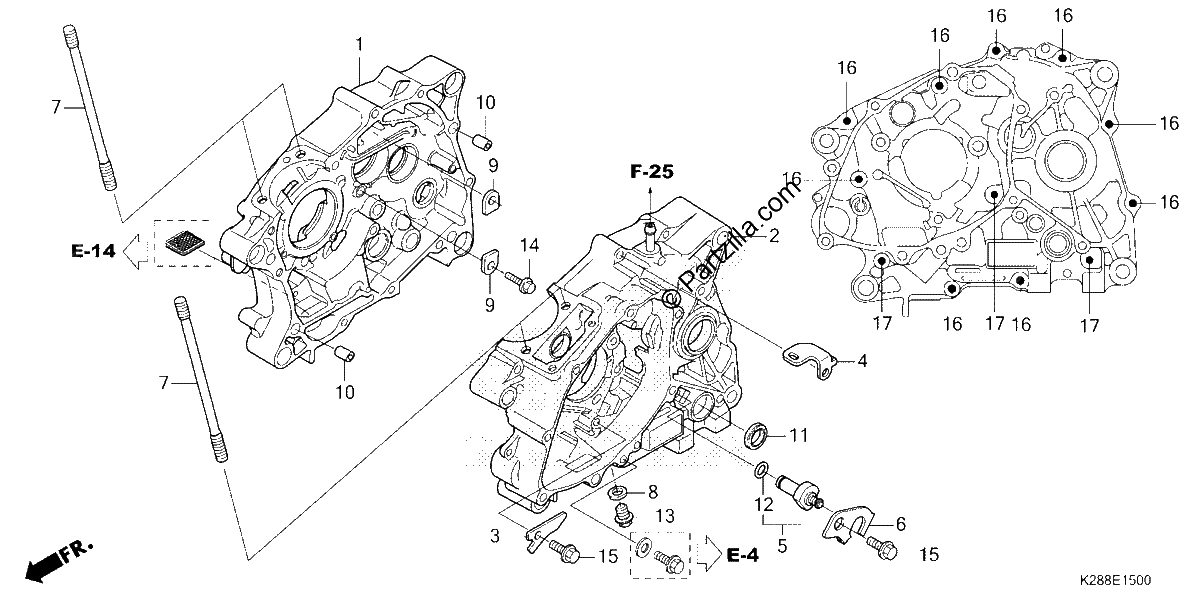 Diagrama de CRANKCASE