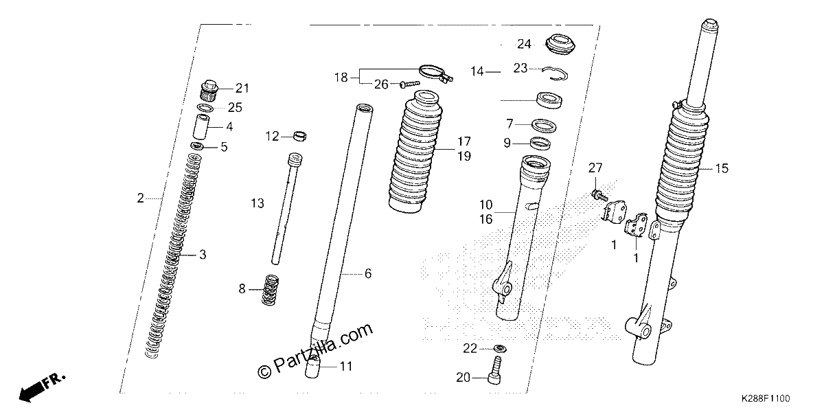 Diagrama de FRONT FORK
