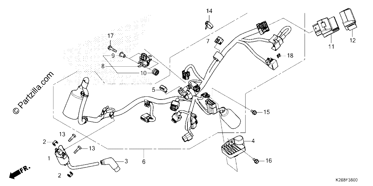 Diagrama de WIRE HARNESS
