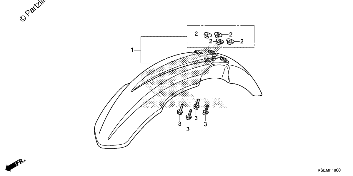 Diagrama de FRONT FENDER
