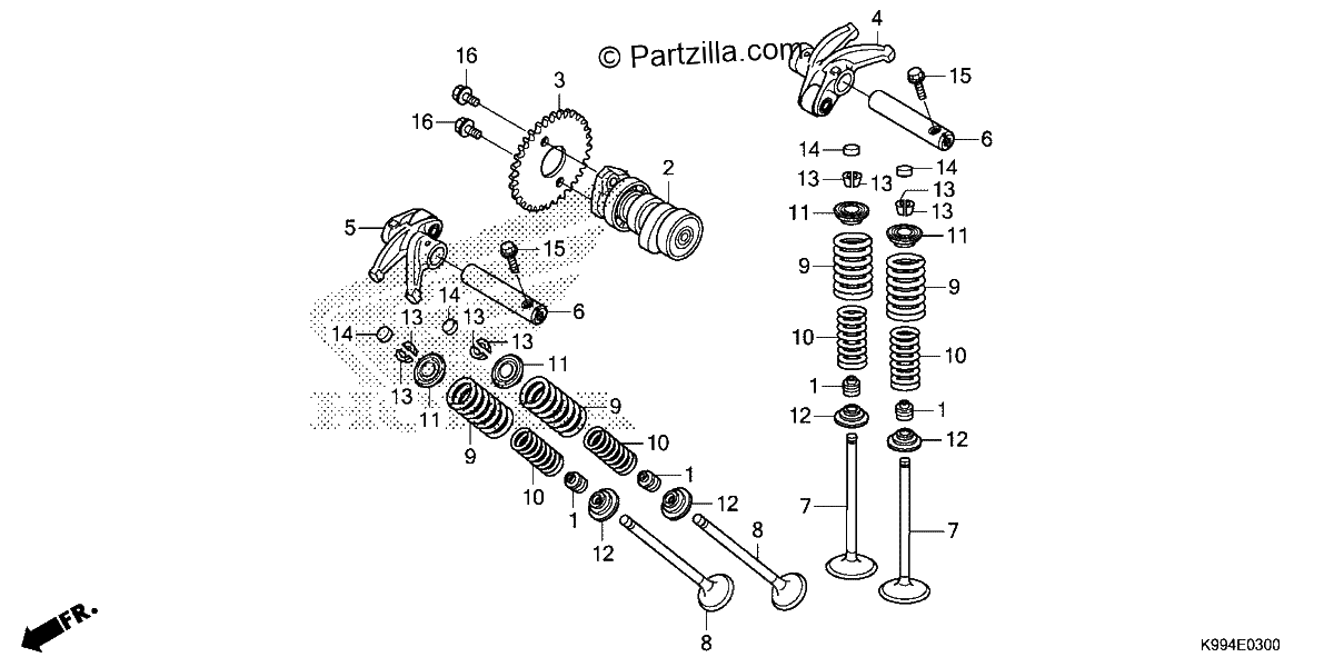 Diagrama de CAMSHAFT VALVE