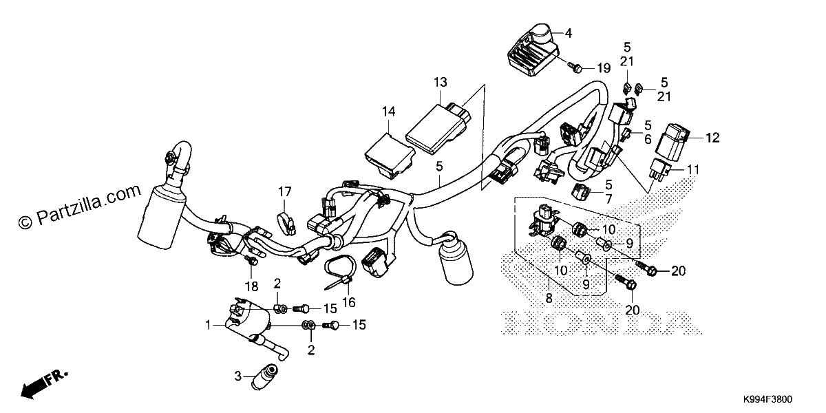Diagrama de WIRE HARNESS