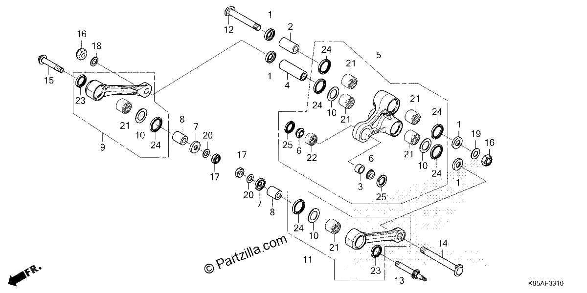 Diagrama de CUSHION ARM