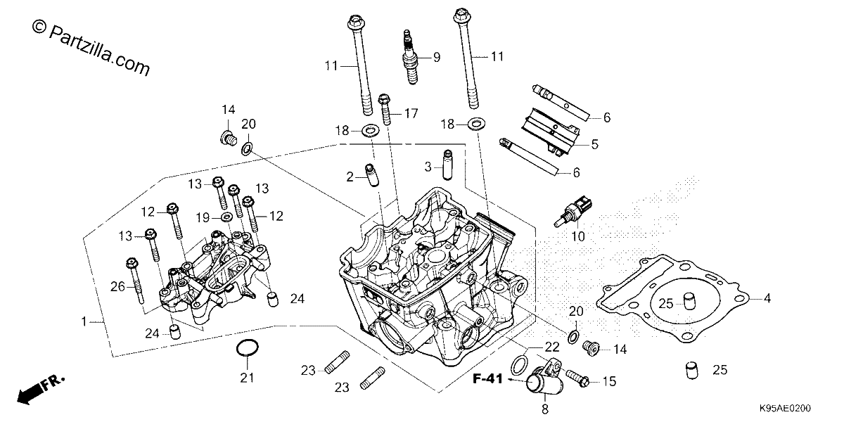 Diagrama de CYLINDER HEAD