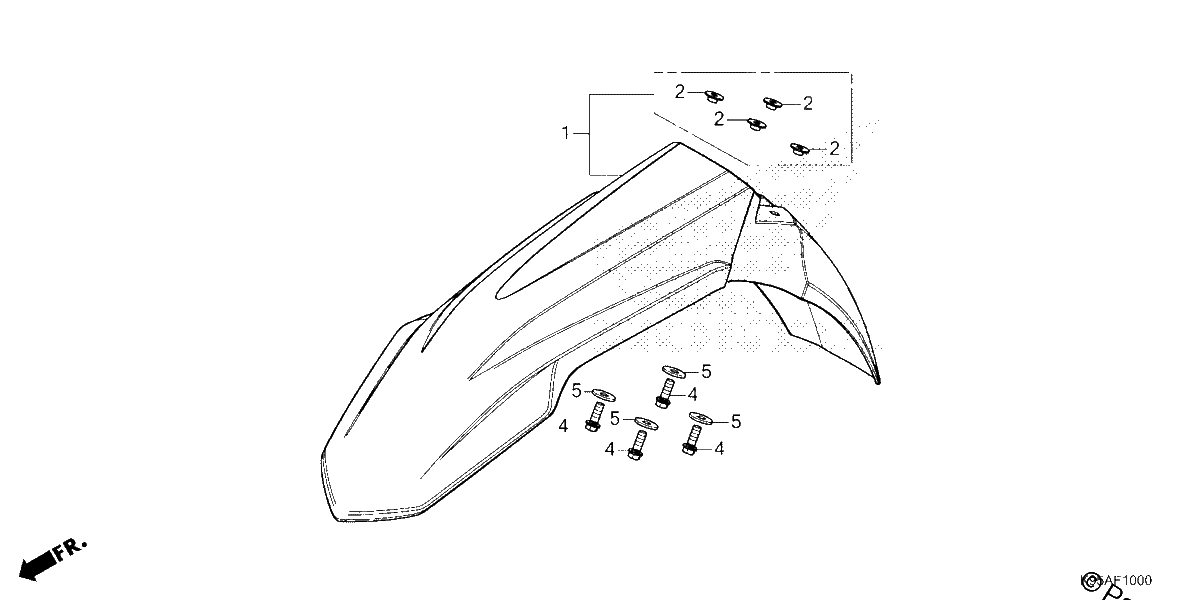 Diagrama de FRONT FENDER