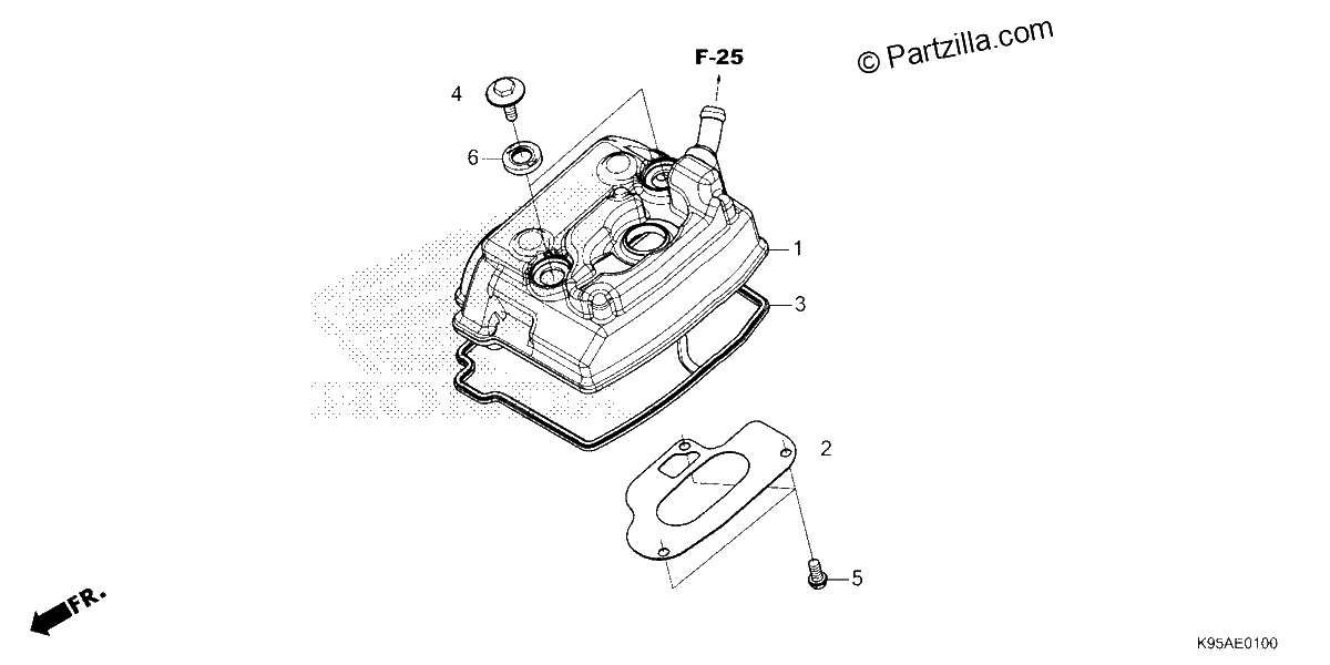 Diagrama de CYLINDER HEAD COVER