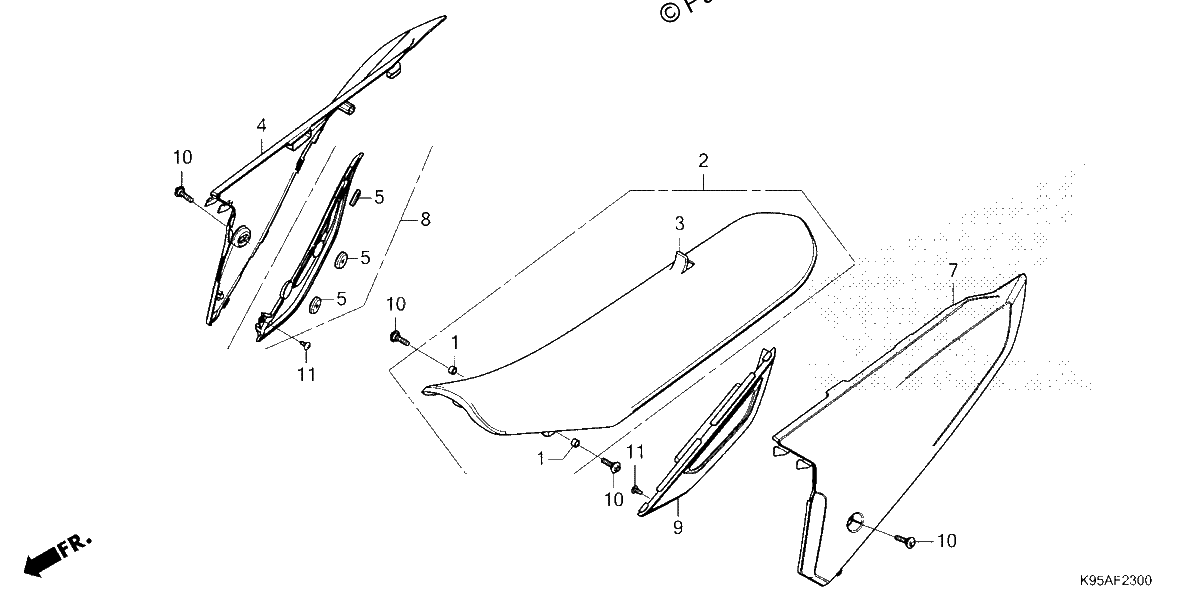 Diagrama de SEAT SIDE COVER