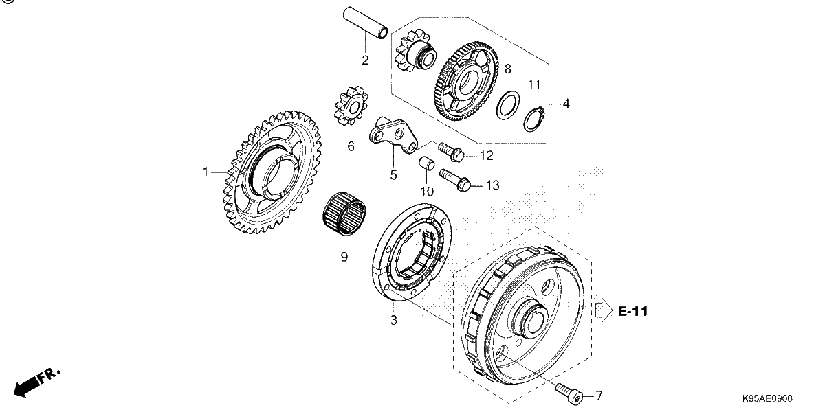 Diagrama de STARTING CLUTCH