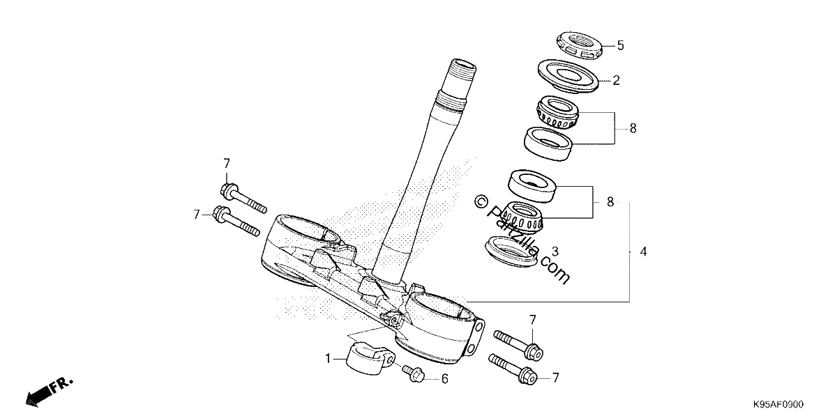 Diagrama de STEERING STEM