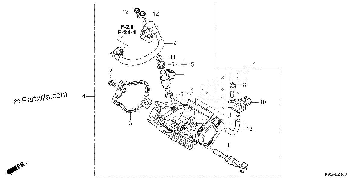 Diagrama de THROTTLE BODY