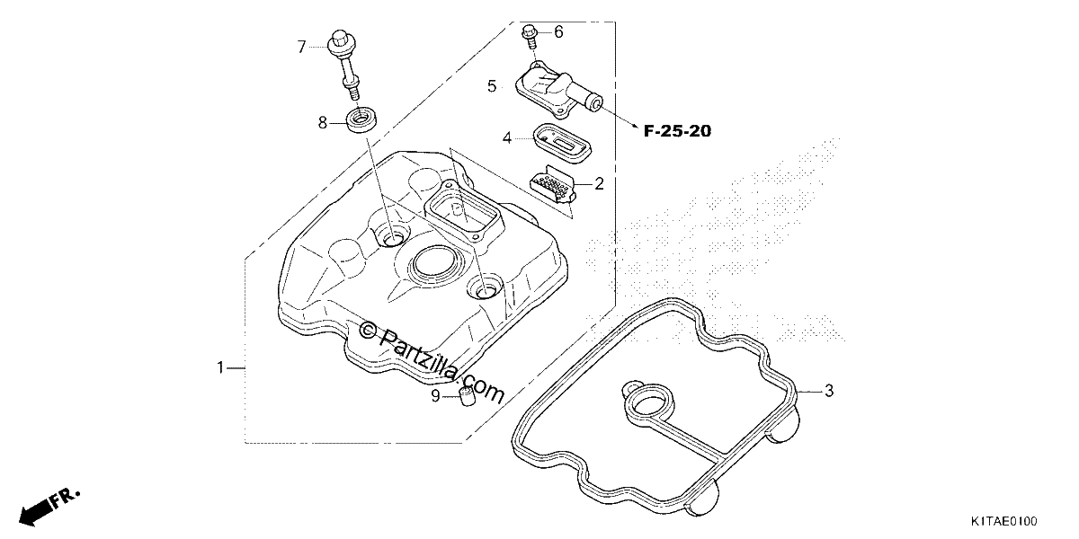 Diagrama de CYLINDER HEAD COVER
