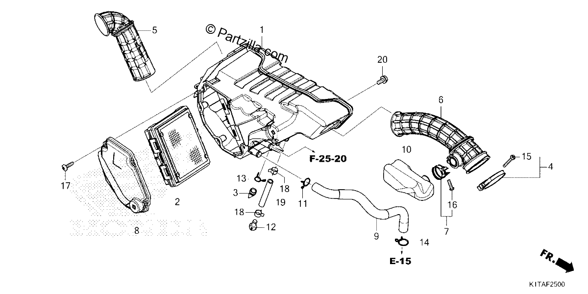 Diagrama de AIR CLEANER