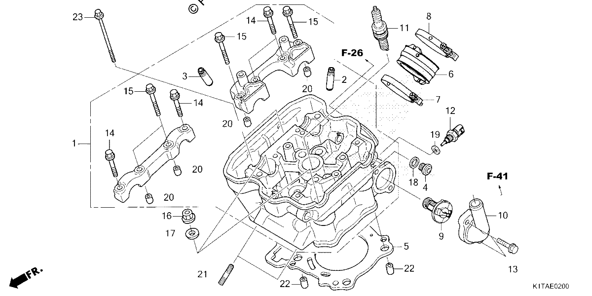 Diagrama de CYLINDER HEAD