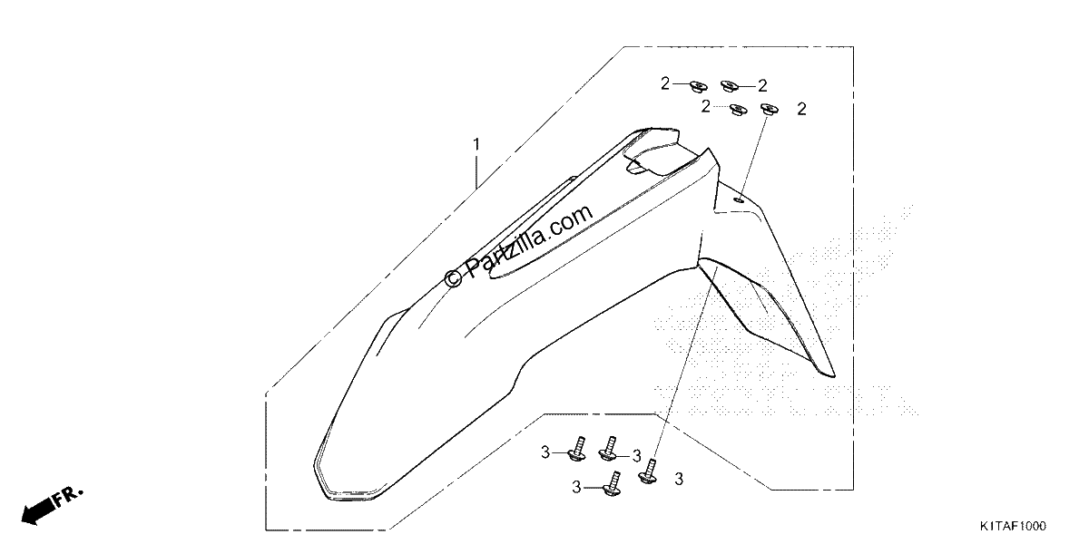 Diagrama de FRONT FENDER
