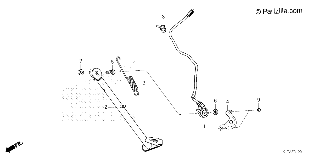 Diagrama de SIDE STAND