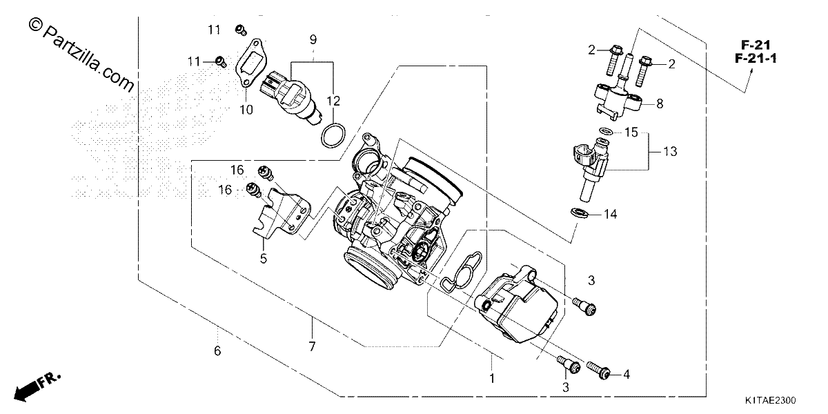 Diagrama de THROTTLE BODY