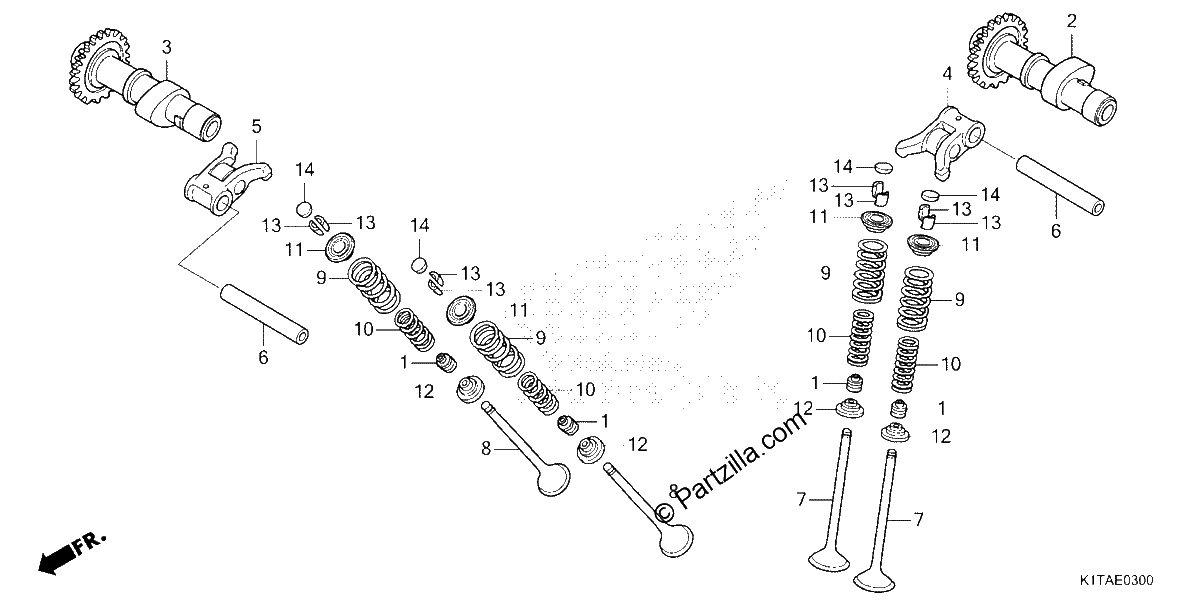 Diagrama de CAMSHAFT VALVE