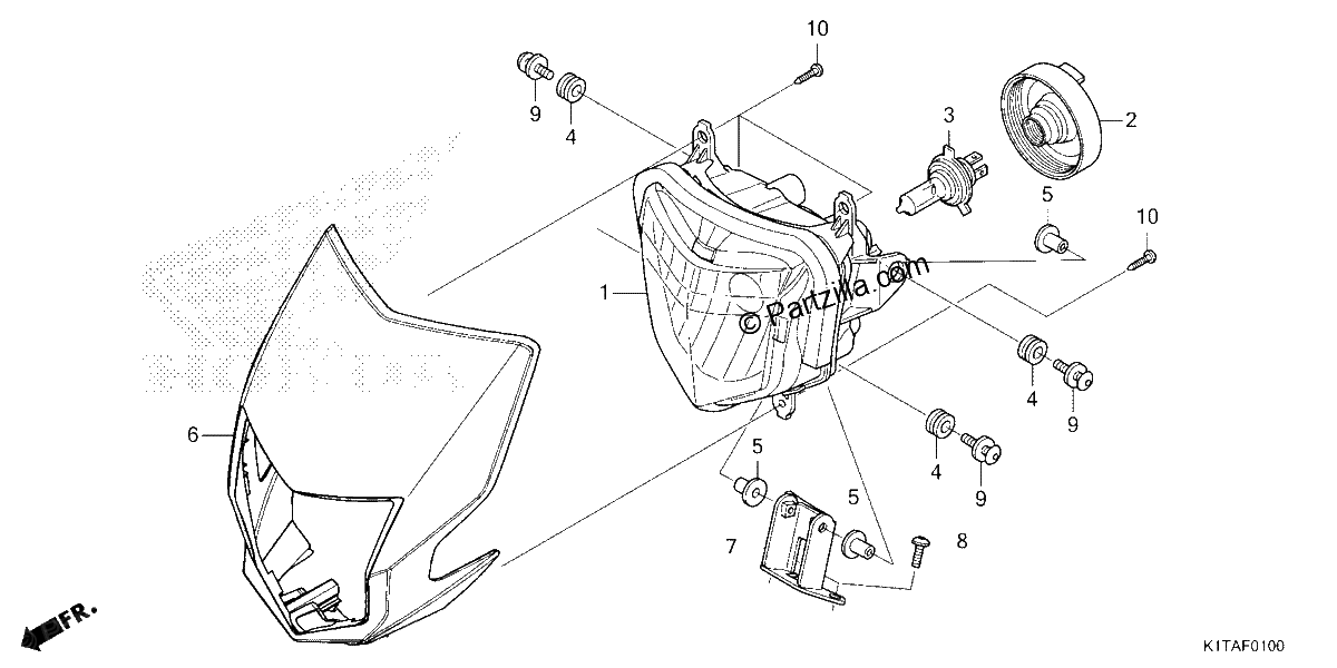 Diagrama de HEADLIGHT 1