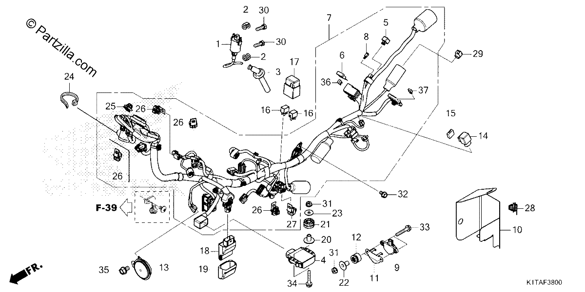 Diagrama de WIRE HARNESS 1