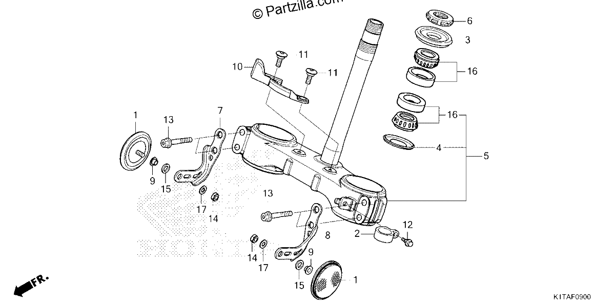 Diagrama de STEERING STEM