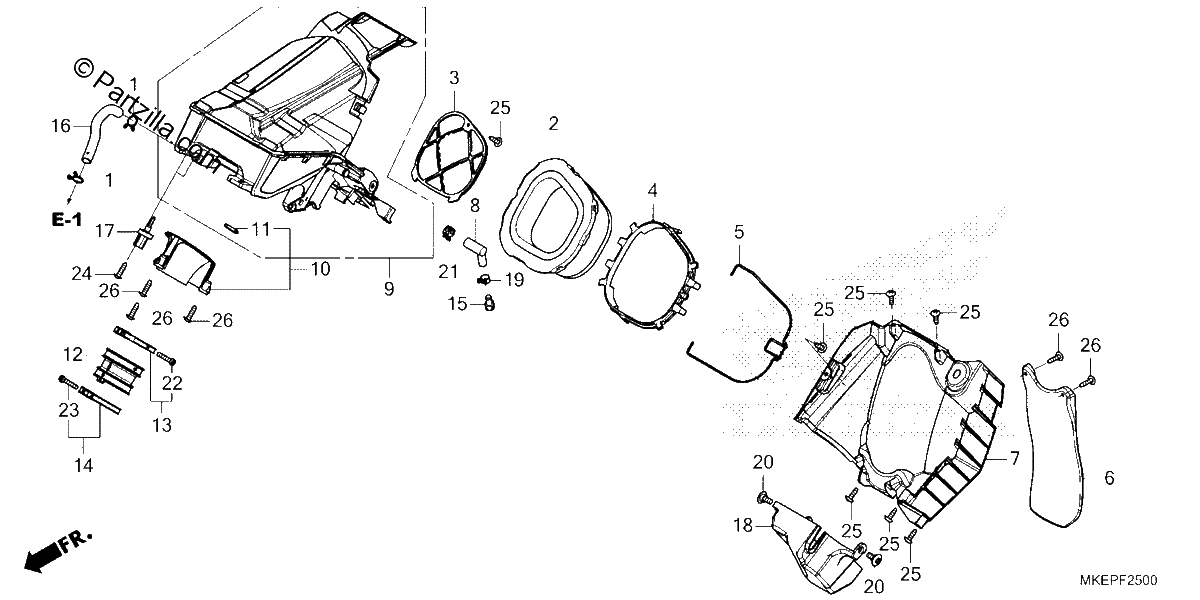Diagrama de AIR CLEANER