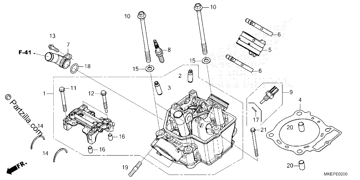 Diagrama de CYLINDER HEAD