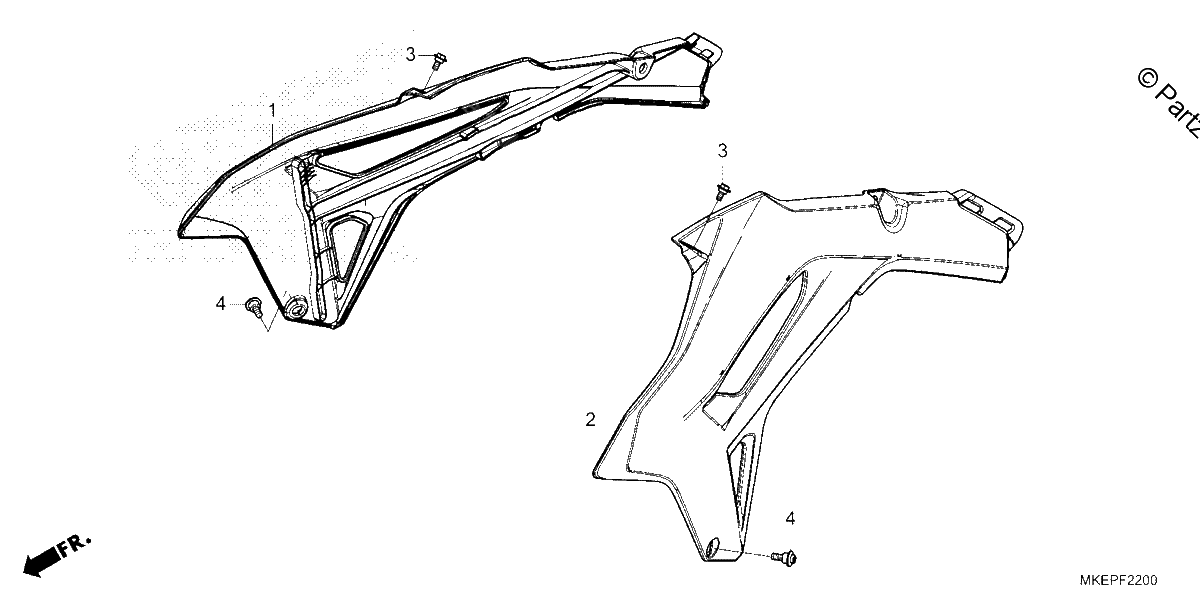 Diagrama de RADIATOR SHROUD 1