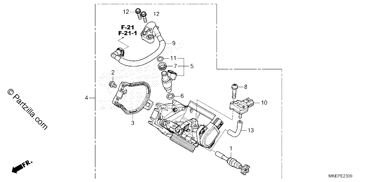 Diagrama de THROTTLE BODY