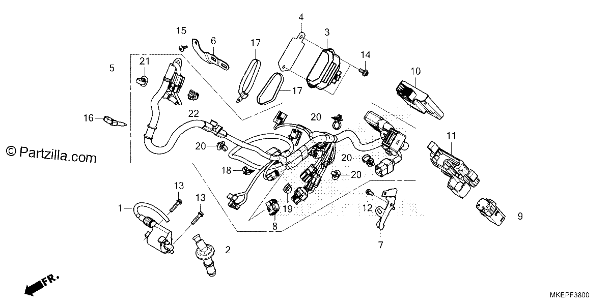 Diagrama de WIRE HARNESS