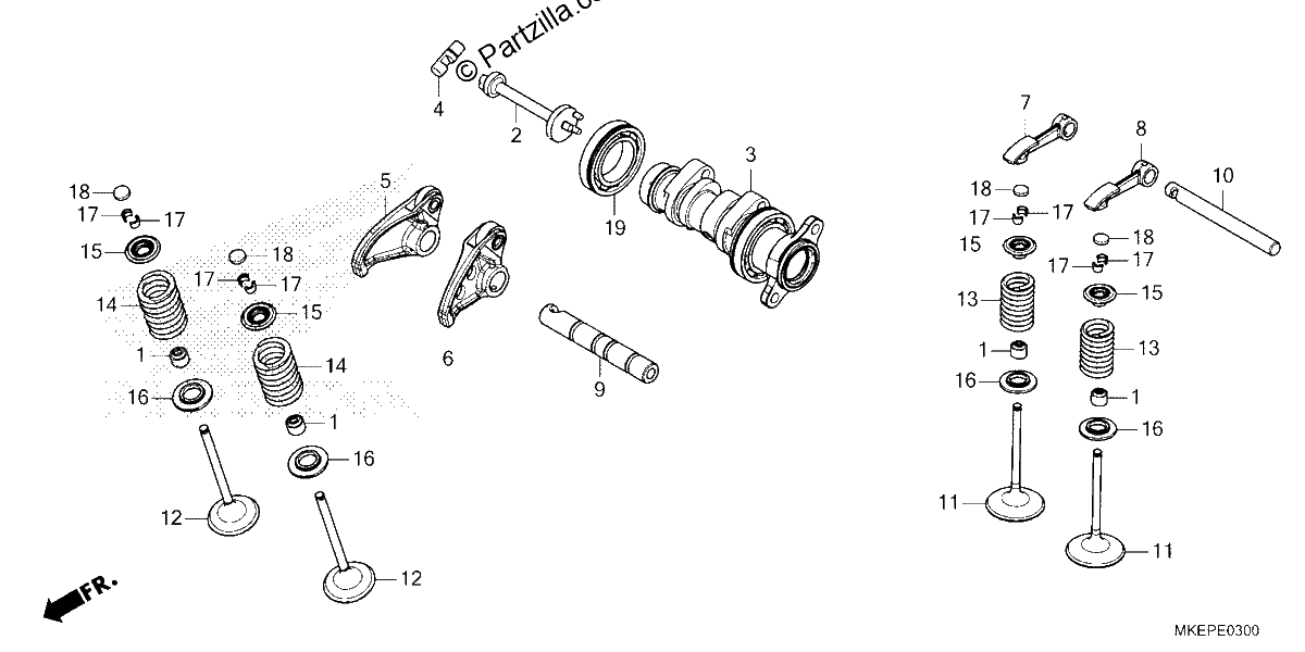Diagrama de CAMSHAFT VALVE