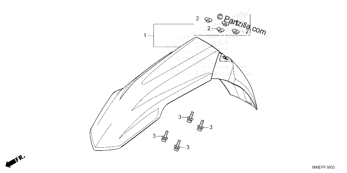 Diagrama de FRONT FENDER