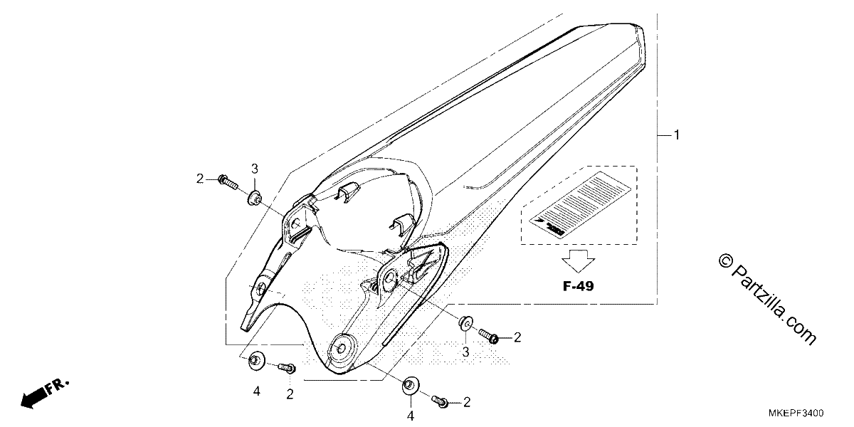 Diagrama de REAR FENDER