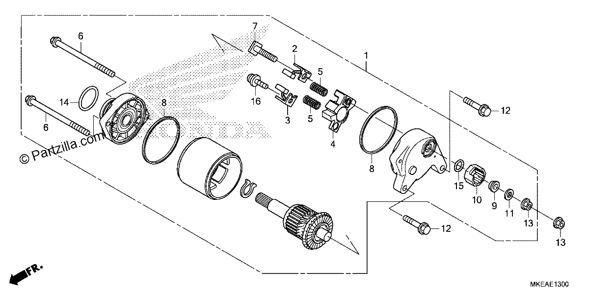 Diagrama de STARTING MOTOR