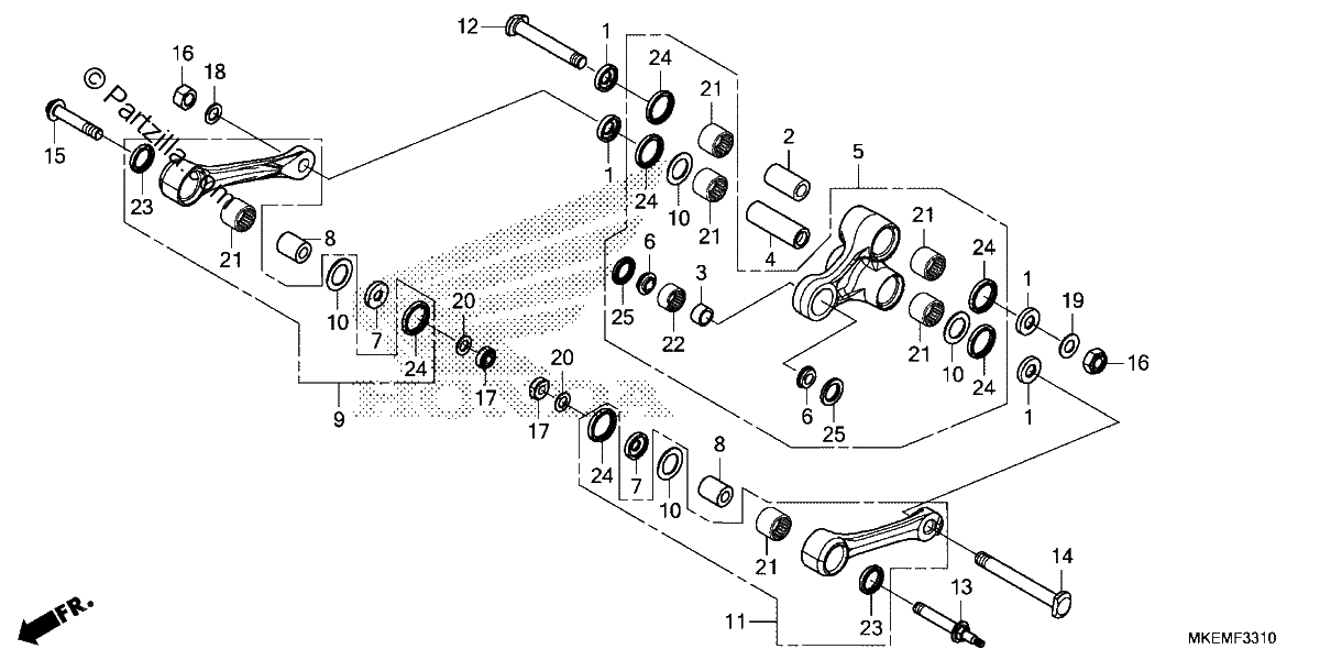 Diagrama de CUSHION ARM