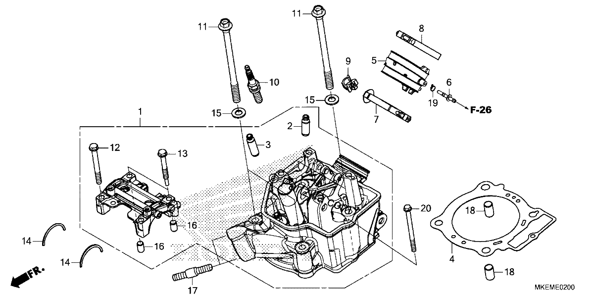 Diagrama de CYLINDER HEAD