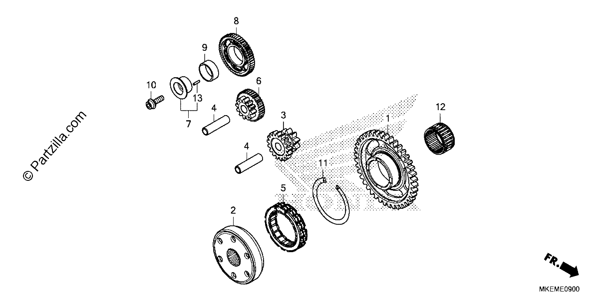 Diagrama de STARTING CLUTCH